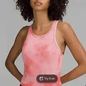 Lululemon Pink Tye Dye Racerback Tank
